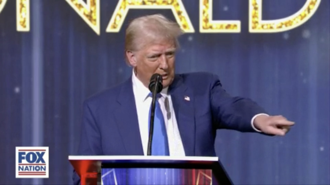 At the Patriot Awards ceremony hosted by Fox Nation, Donald Trump is honored as the 'Patriot of the Year'.