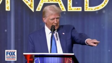 At the Patriot Awards ceremony hosted by Fox Nation, Donald Trump is honored as the 'Patriot of the Year'.